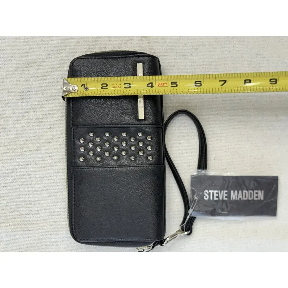 Women’s Black And Silver Steve Madden Wallet